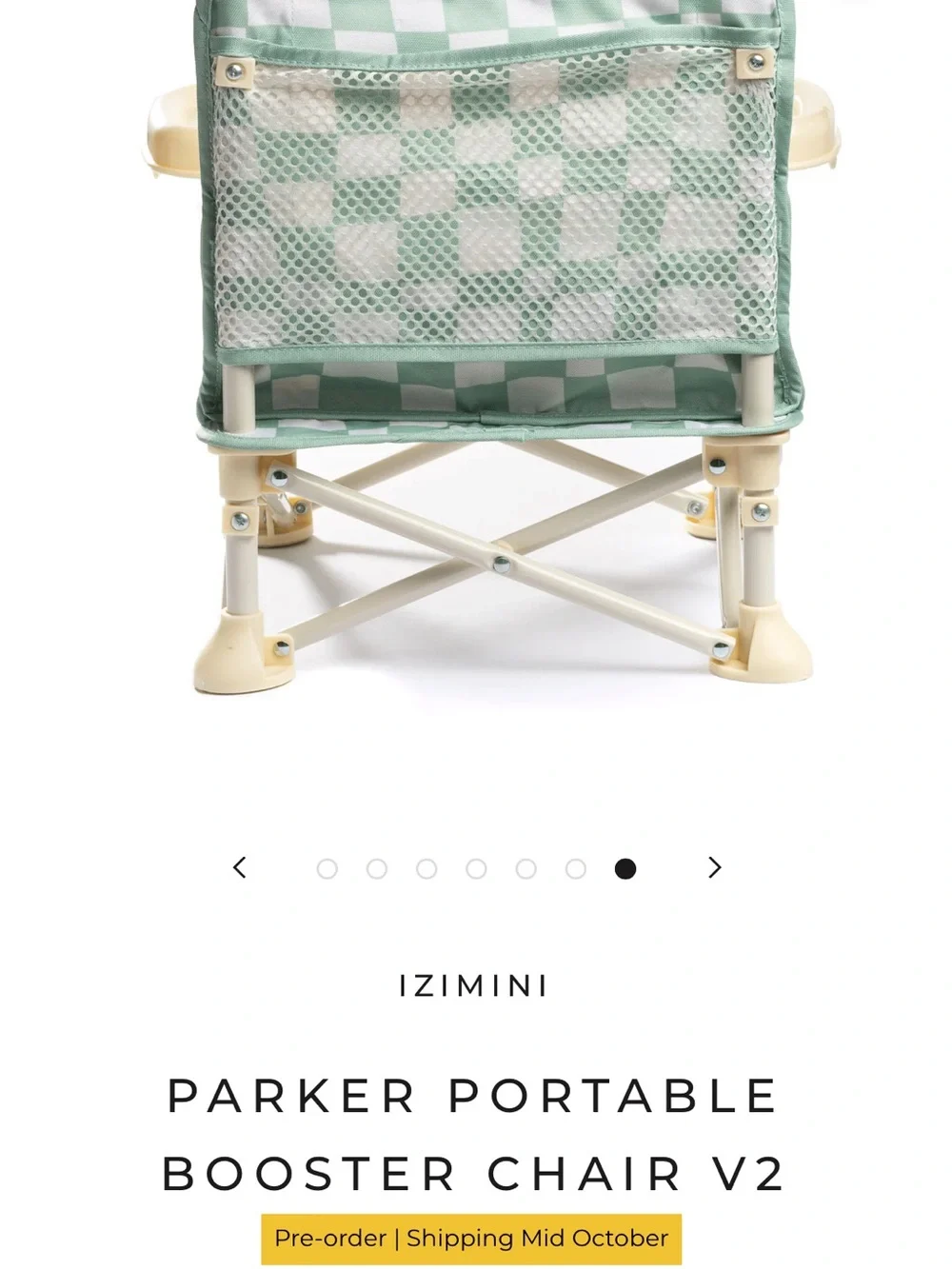 IZIMINI PARKER PORTABLE BOOSTER CHAIR V2